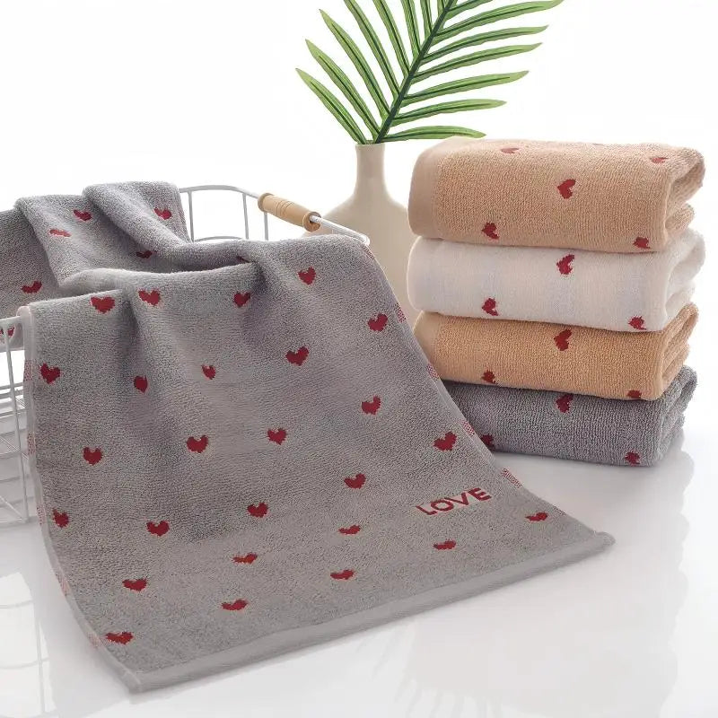 1/3-Piece Jacquard Cotton Towel Set