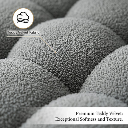 80-Inch Teddy Fleece 3-Seater Sofa