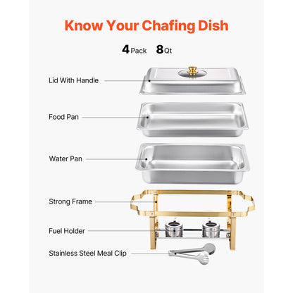 8-Quart Chafing Dish Buffet Set
