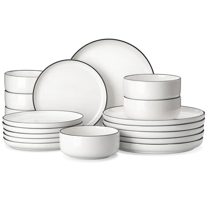 18/36-Piece Porcelain Dinnerware Set