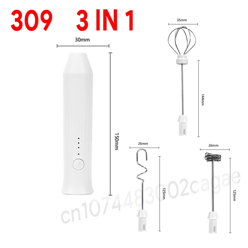 3-Speed USB Rechargeable Milk Frother