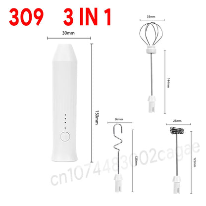 3-Speed USB Rechargeable Milk Frother