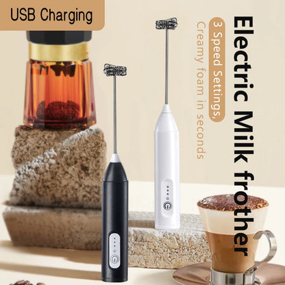 3-Speed USB Rechargeable Milk Frother