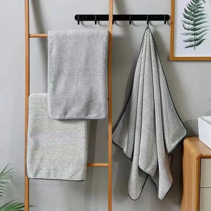 Quick-Dry Striped Towel Set