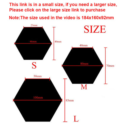 Set of 6/12 Hexagonal Mirror Wall Decals