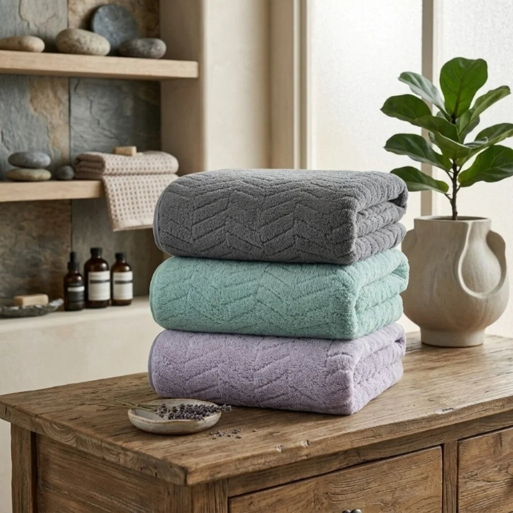 Thick Coral Velvet Bath Towel