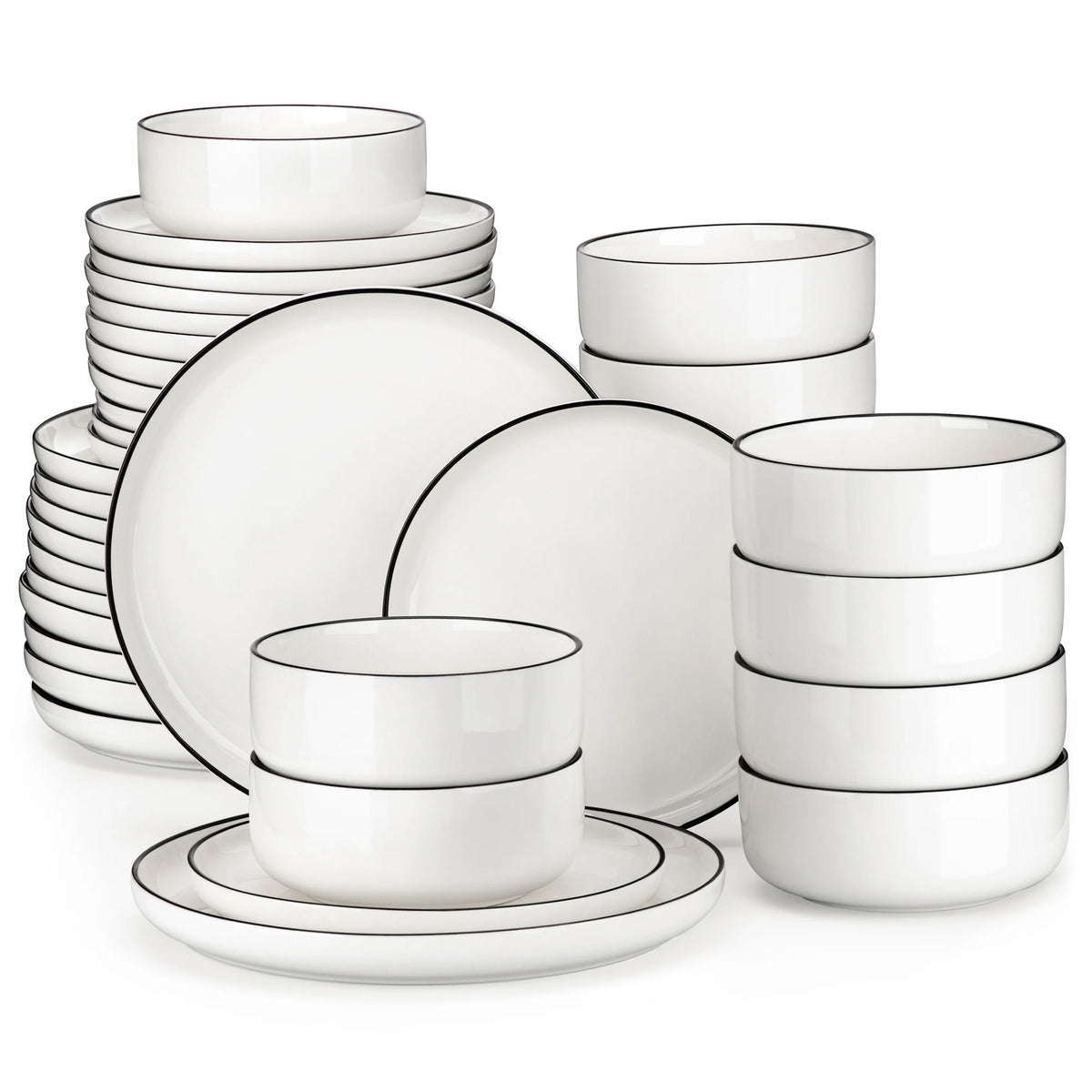 18/36-Piece Porcelain Dinnerware Set