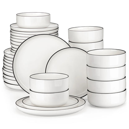18/36-Piece Porcelain Dinnerware Set