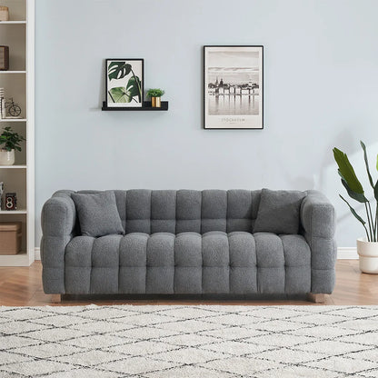 80-Inch Teddy Fleece 3-Seater Sofa