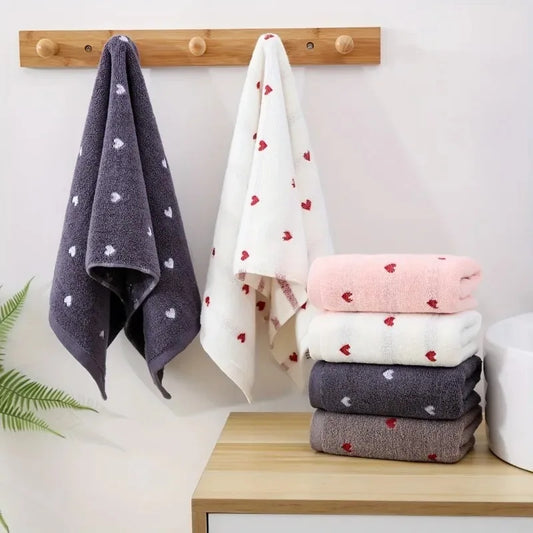 1/3-Piece Jacquard Cotton Towel Set