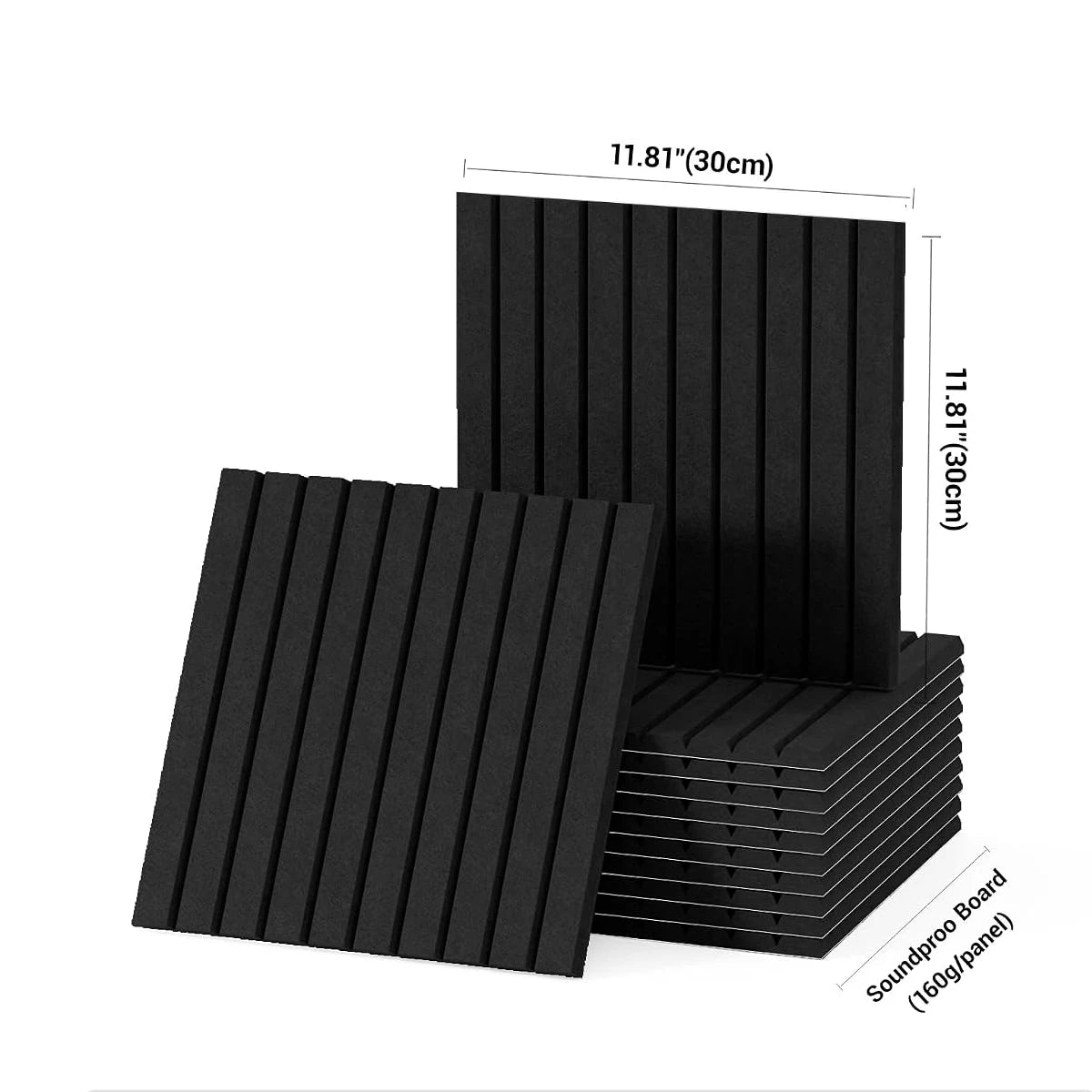 Set of 6/12 Hexagonal Acoustic Felt Wall Panels