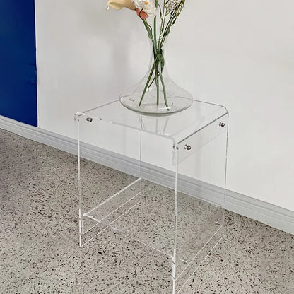 Double-Deck Acrylic Side Table