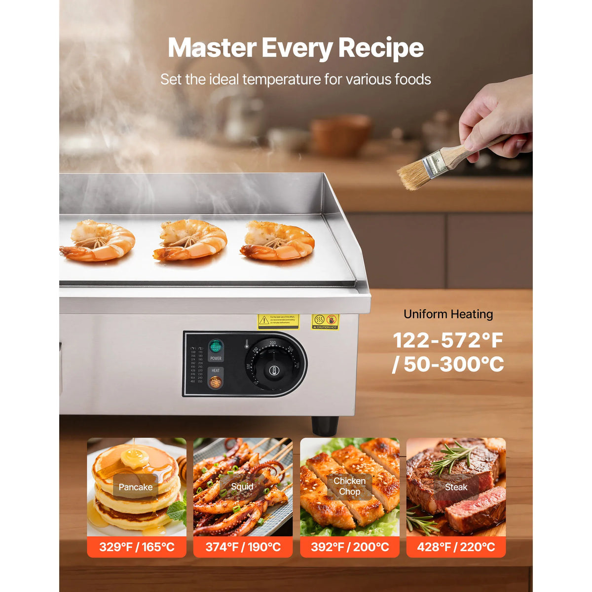 Commercial Electric Flat-Top Griddle