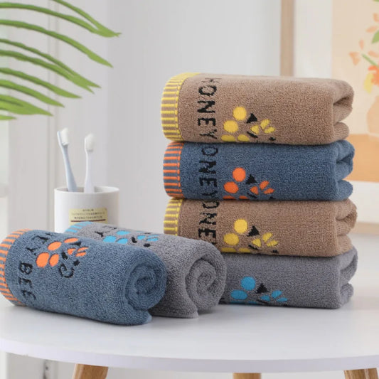 13.8 x 29.5-Inch Cat-Paw Cotton Towel