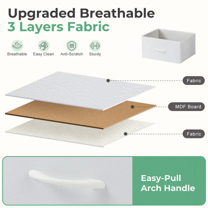 Four-Drawer Fabric Storage Cabinet