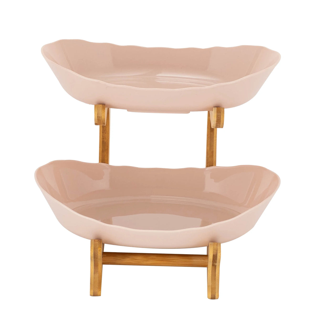 3-Tier Serving Bowl Set with Bamboo Stand
