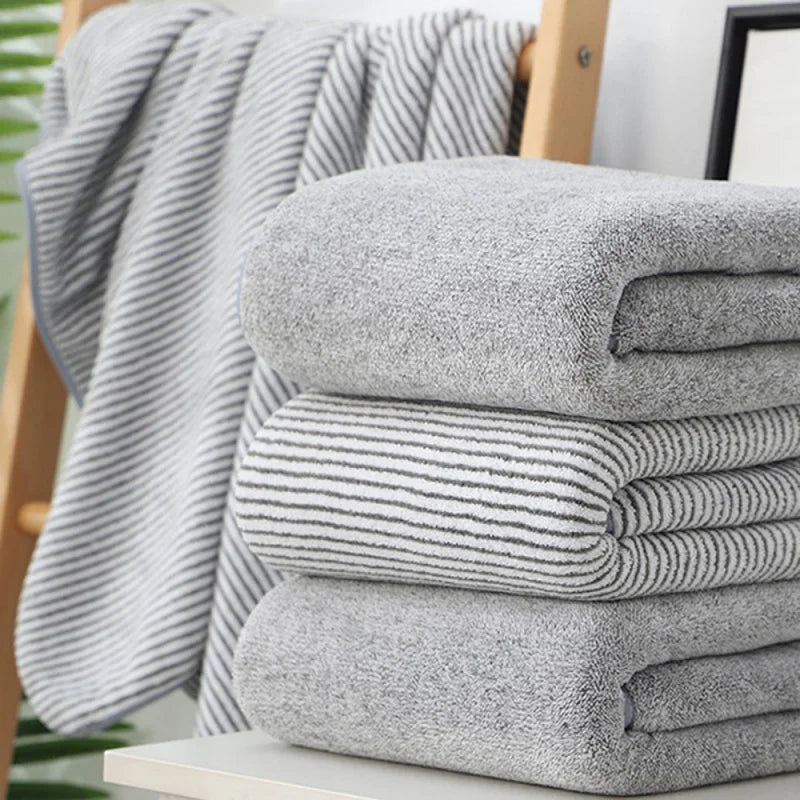 Quick-Dry Striped Towel Set