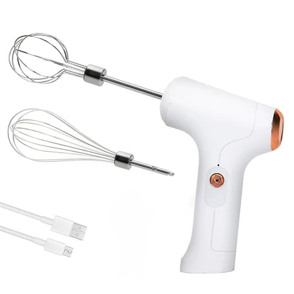 USB Rechargeable 3-Speed Hand Mixer