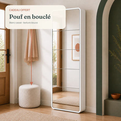 Elenvya Poise Bouclé Pouf gift — FR