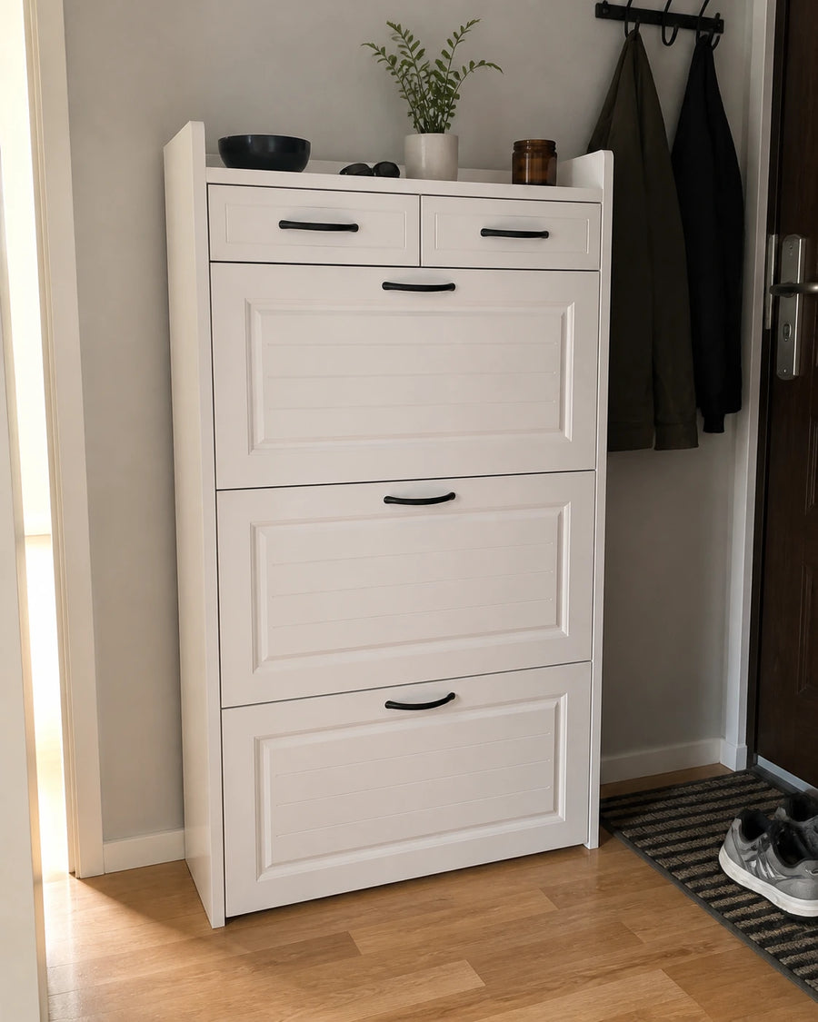 Elenvya Entryway Shoe Cabinet customer review — shoe review 01