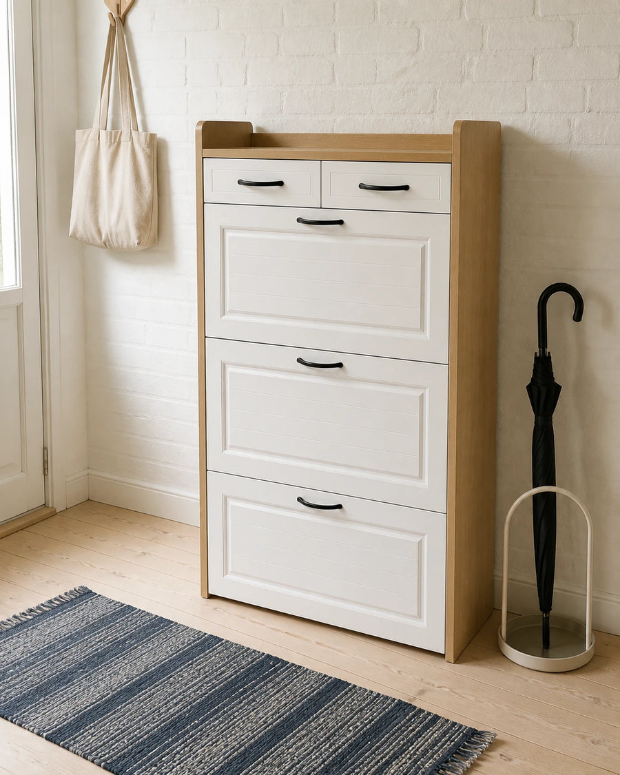 Elenvya Entryway Shoe Cabinet customer review — shoe review 04