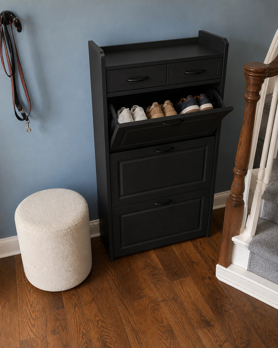 Elenvya Entryway Shoe Cabinet customer review — shoe review 32